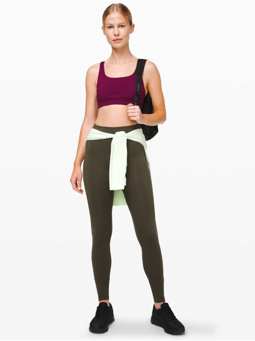 Lululemon In Movement Tight 28" *Everlux- Dark Olive- Size 6